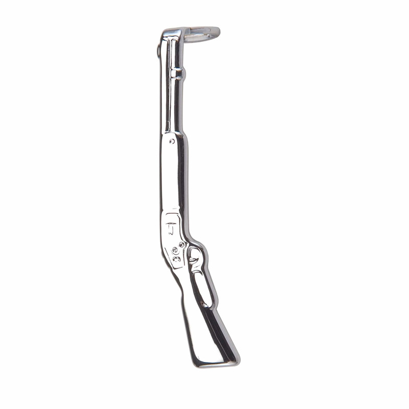 Pen Clip for 7 mm Pens - Style:Rifle - Finish:Chrome